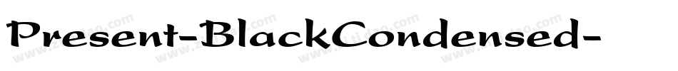 Present-BlackCondensed字体转换