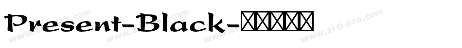 Present-Black字体转换