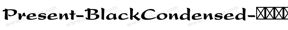 Present-BlackCondensed字体转换