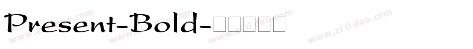 Present-Bold字体转换