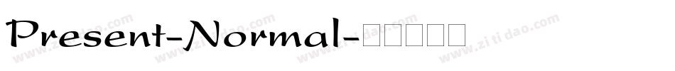 Present-Normal字体转换