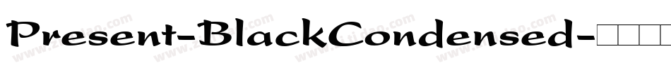 Present-BlackCondensed字体转换