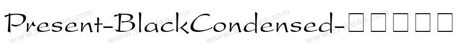 Present-BlackCondensed字体转换