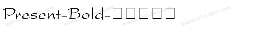 Present-Bold字体转换