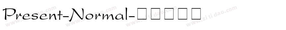 Present-Normal字体转换