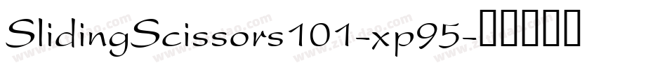 SlidingScissors101-xp95字体转换
