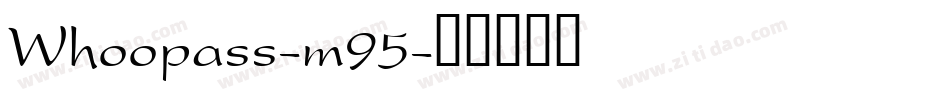 Whoopass-m95字体转换