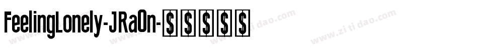 FeelingLonely-JRa0n字体转换