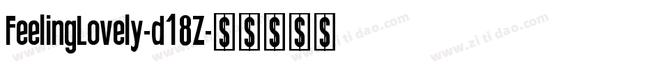 FeelingLovely-d18Z字体转换