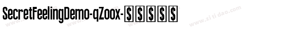 SecretFeelingDemo-qZoox字体转换