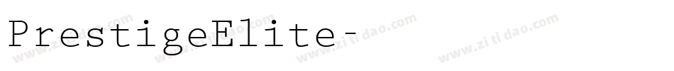 PrestigeElite字体转换