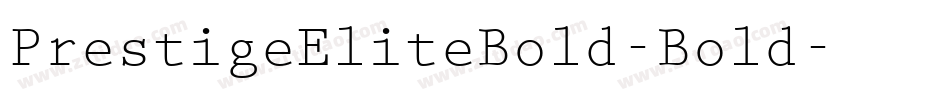 PrestigeEliteBold-Bold字体转换