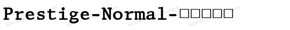 Prestige-Normal字体转换