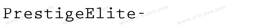 PrestigeElite字体转换