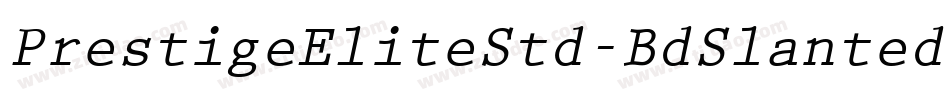 PrestigeEliteStd-BdSlanted字体转换