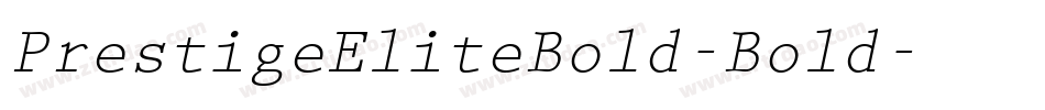 PrestigeEliteBold-Bold字体转换