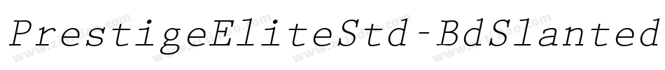 PrestigeEliteStd-BdSlanted字体转换