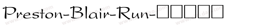 Preston-Blair-Run字体转换