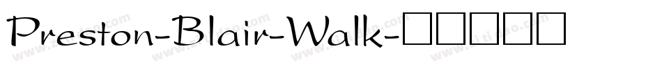 Preston-Blair-Walk字体转换