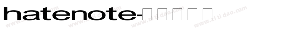 HateNote字体转换
