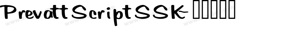 PrevattScriptSSK字体转换