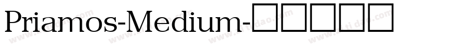 Priamos-Medium字体转换