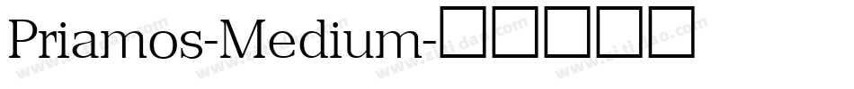 Priamos-Medium字体转换