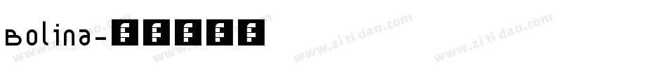 Bolina字体转换