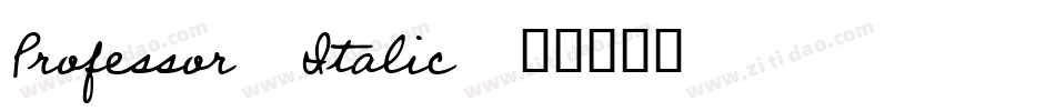 Professor-Italic字体转换