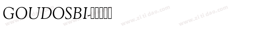 GOUDOSBI字体转换