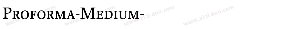 Proforma-Medium字体转换