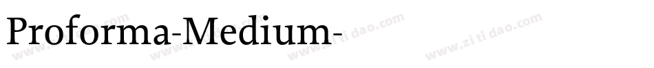 Proforma-Medium字体转换