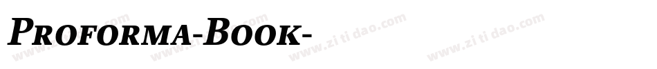 Proforma-Book字体转换