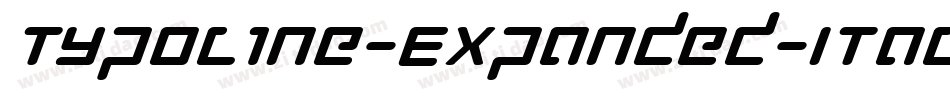 Typoline-Expanded-Italic字体转换