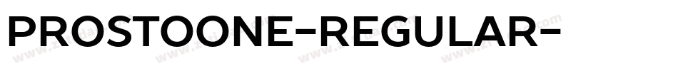 ProstoOne-Regular字体转换