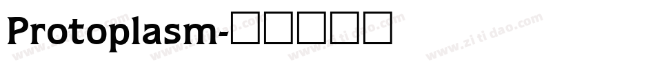Protoplasm字体转换