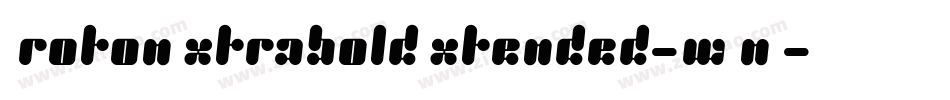 ProtonExtraboldExtended-wOnZ字体转换