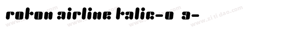 ProtonHairlineItalic-0BA9字体转换