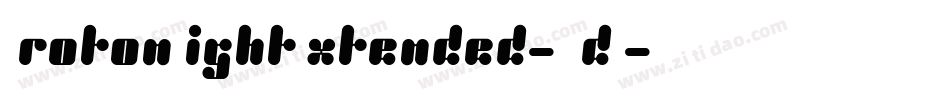 ProtonLightExtended-EYdW字体转换