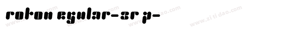 ProtonRegular-3rAp字体转换