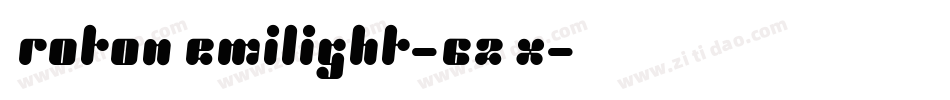 ProtonSemilight-62Dx字体转换