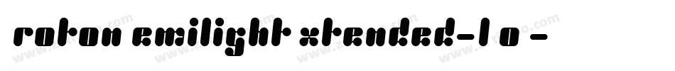 ProtonSemilightExtended-lOoV字体转换
