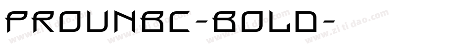 ProunBC-Bold字体转换