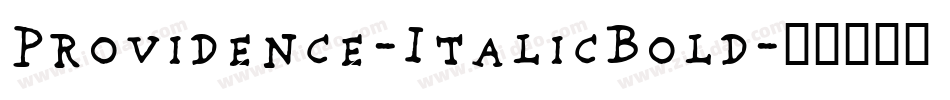 Providence-ItalicBold字体转换