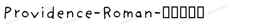Providence-Roman字体转换