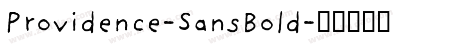 Providence-SansBold字体转换