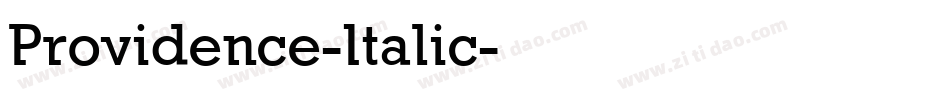 Providence-Italic字体转换
