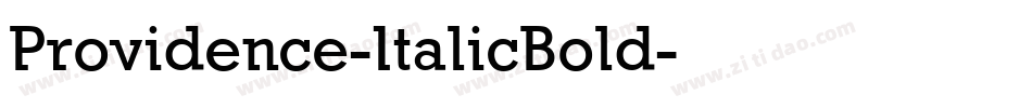 Providence-ItalicBold字体转换