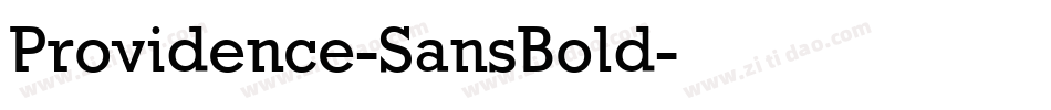 Providence-SansBold字体转换