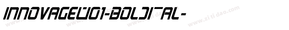 InnovageW01-BoldItal字体转换